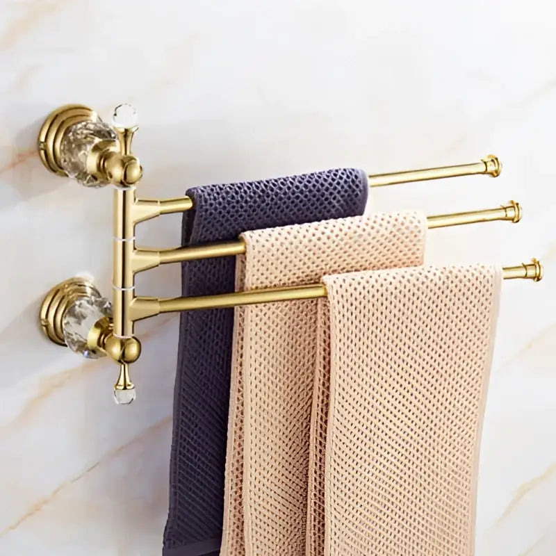 Crystal brass bathroom accessories set gold bathroom hardware