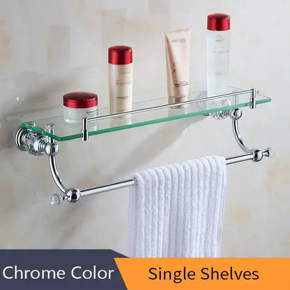 Crystal brass gold toilet paper holder bathroom accessory