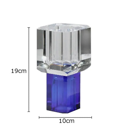 Crystal fish clear glass vase living room decor