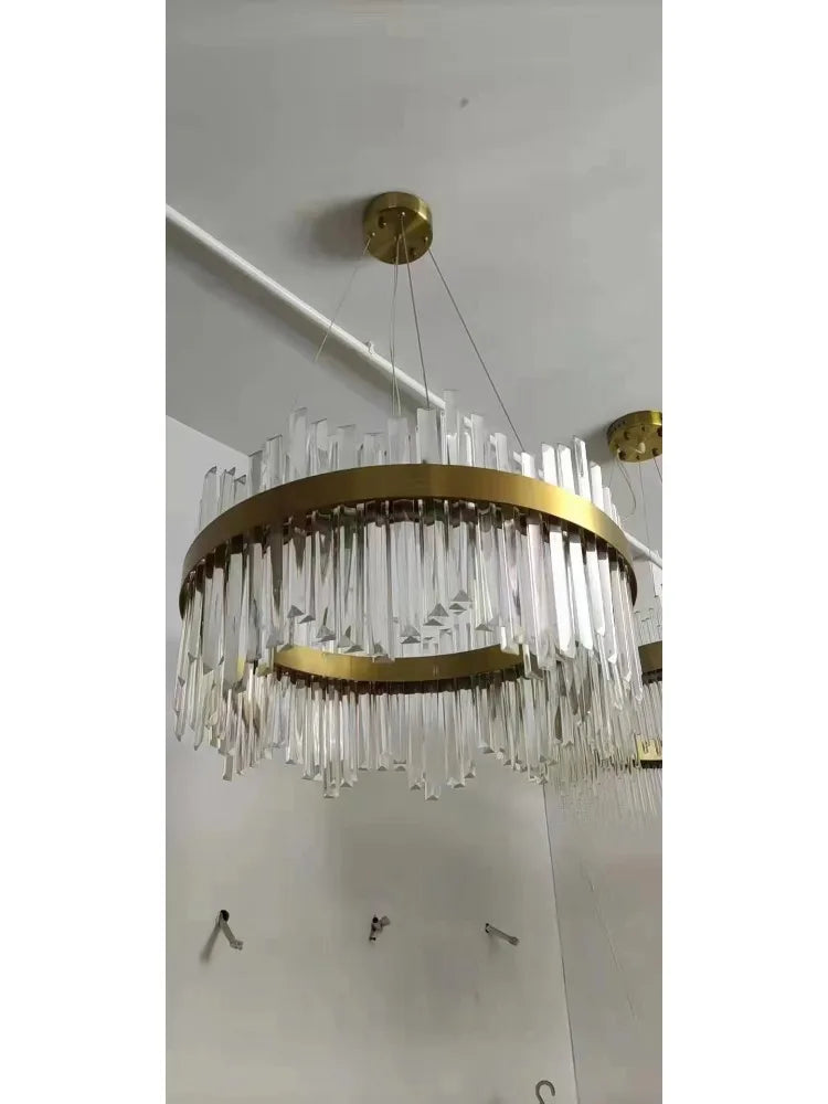DecorBites™ Crystal Pendant Chandelier for Home Decor