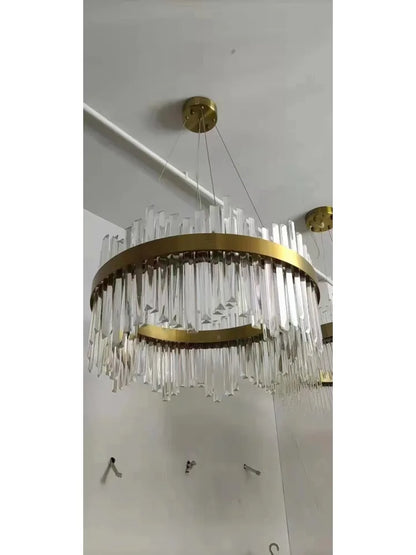 DecorBites™ Crystal Pendant Chandelier for Home Decor