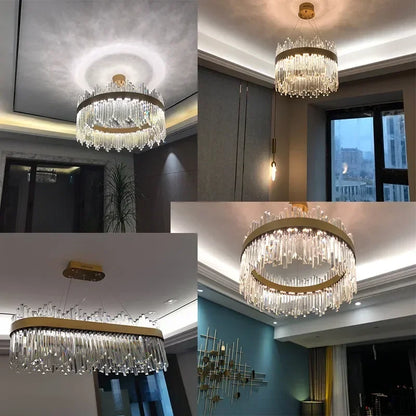 DecorBites™ Crystal Pendant Chandelier for Home Decor