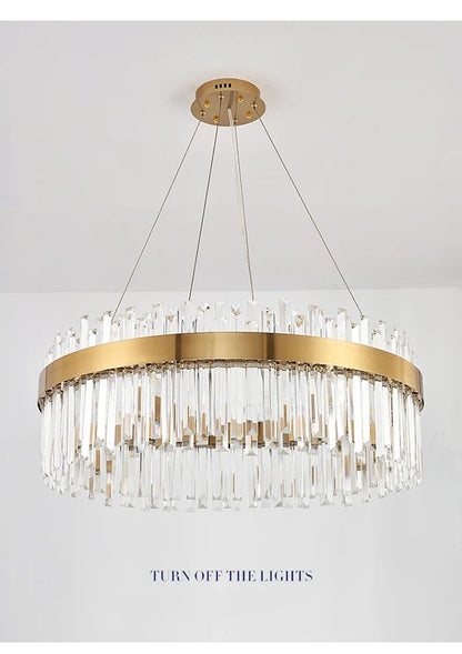 DecorBites™ Crystal Pendant Chandelier for Home Decor