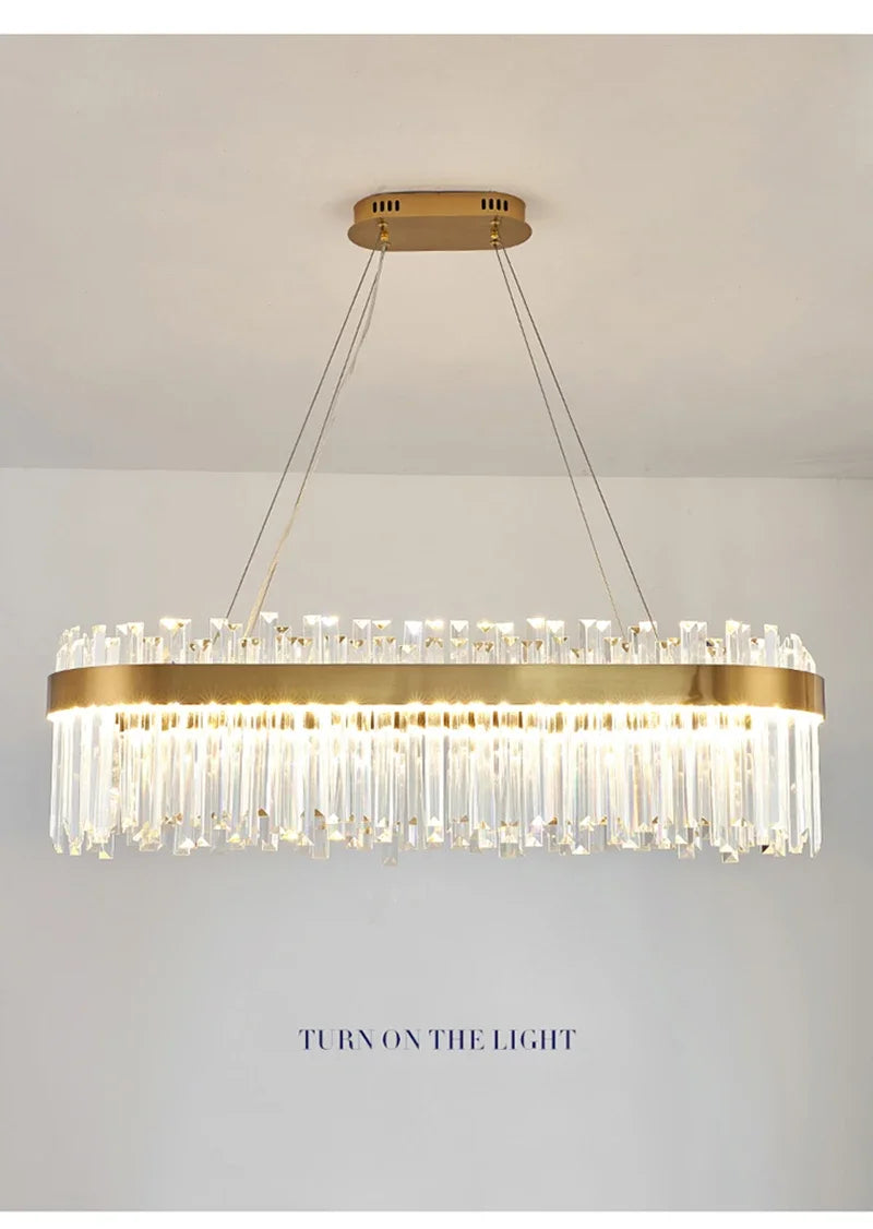 DecorBites™ Crystal Pendant Chandelier for Home Decor