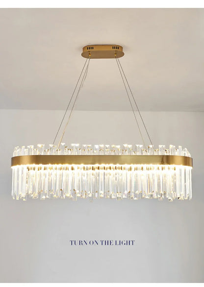 DecorBites™ Crystal Pendant Chandelier for Home Decor