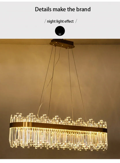 DecorBites™ Crystal Pendant Chandelier for Home Decor