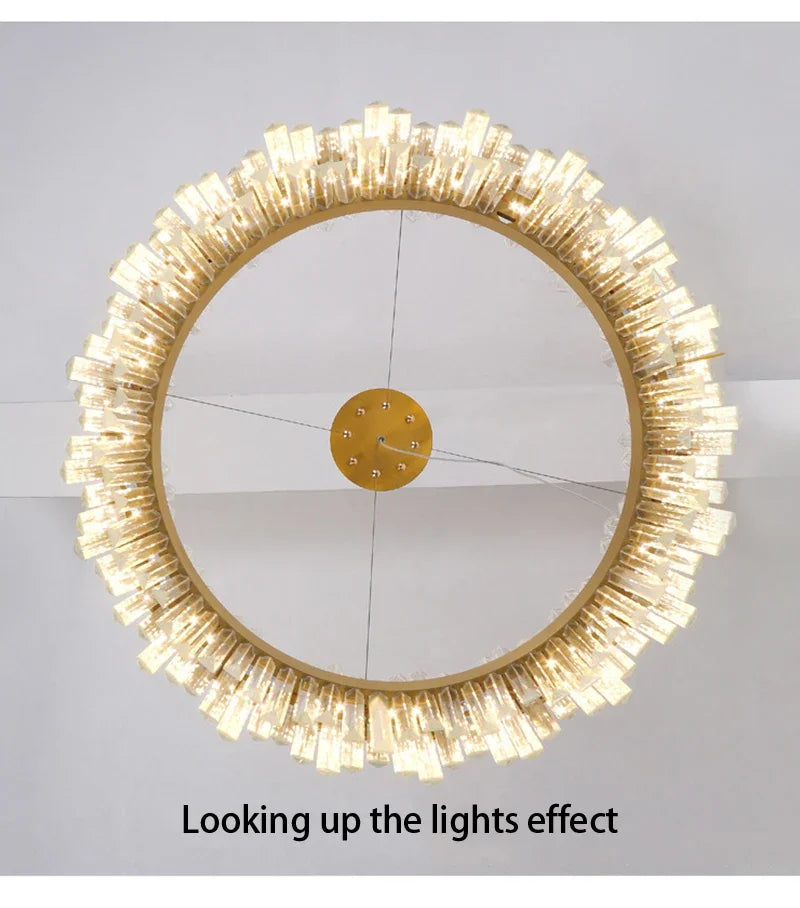 DecorBites™ Crystal Pendant Chandelier for Home Decor