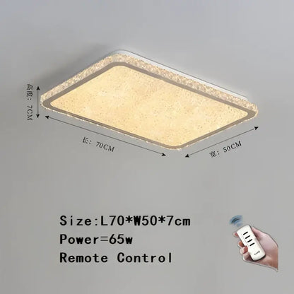 Crystal round ceiling lamp with frosted glass for living room