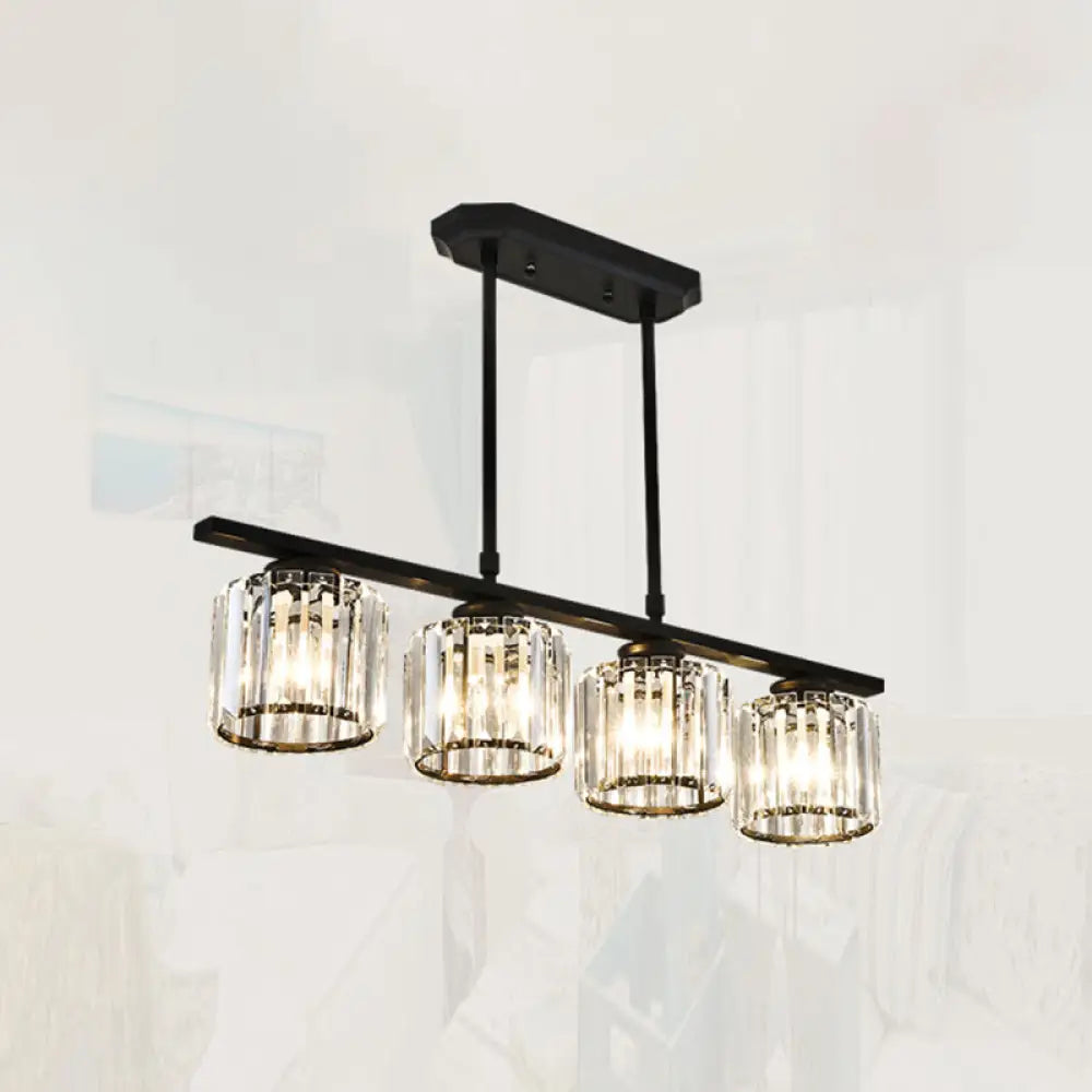 DecorBites™ Crystal Shade Ceiling Light for Dining Room Island in Simple Style