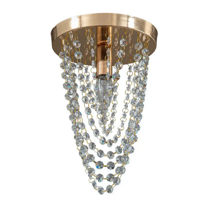 Crystal sun flower gold & silver ceiling light bedroom chandelier