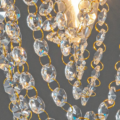 Crystal sun flower gold & silver ceiling light bedroom chandelier
