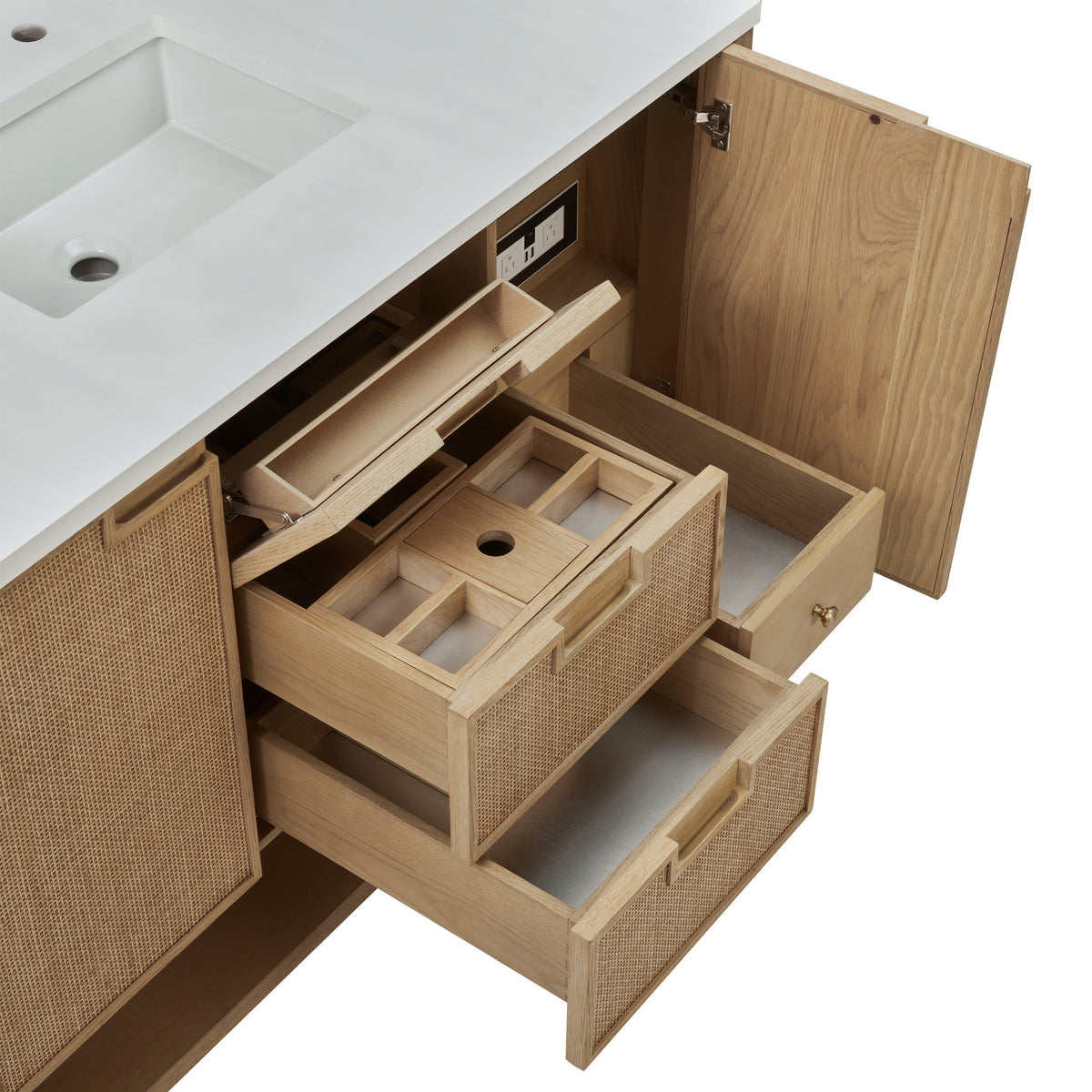 James Martin Solene 48" Single Bathroom Vanity, Seaside Oak