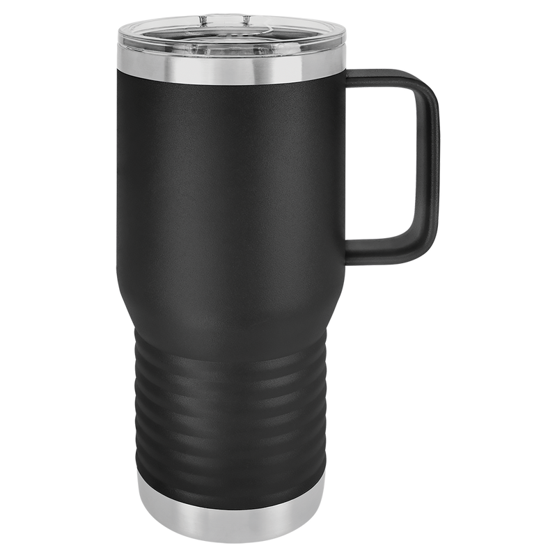 Insulated Travel Mug with Handle | 20 oz | Customizable | RCK Creations & More
