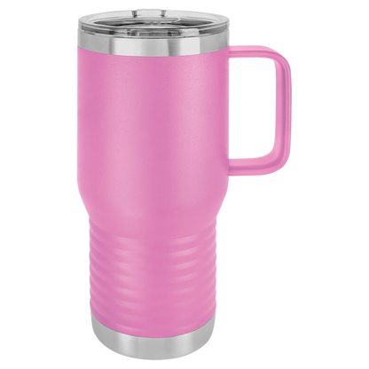 Insulated Travel Mug with Handle | 20 oz | Customizable | RCK Creations & More