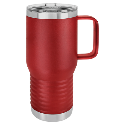 Insulated Travel Mug with Handle | 20 oz | Customizable | RCK Creations & More