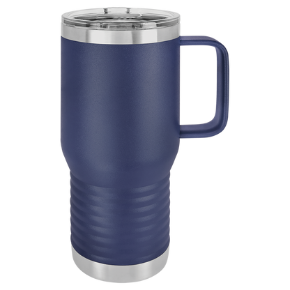 Insulated Travel Mug with Handle | 20 oz | Customizable | RCK Creations & More