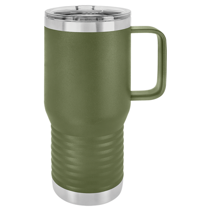 Insulated Travel Mug with Handle | 20 oz | Customizable | RCK Creations & More