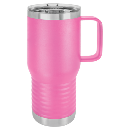 Insulated Travel Mug with Handle | 20 oz | Customizable | RCK Creations & More