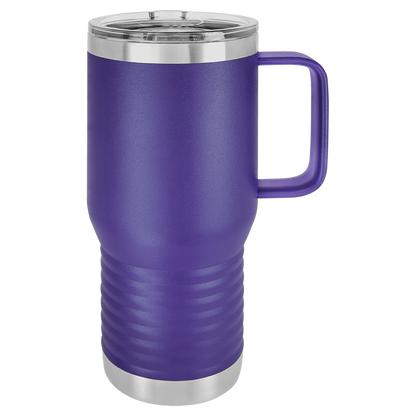 Insulated Travel Mug with Handle | 20 oz | Customizable | RCK Creations & More