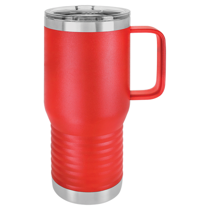 Insulated Travel Mug with Handle | 20 oz | Customizable | RCK Creations & More