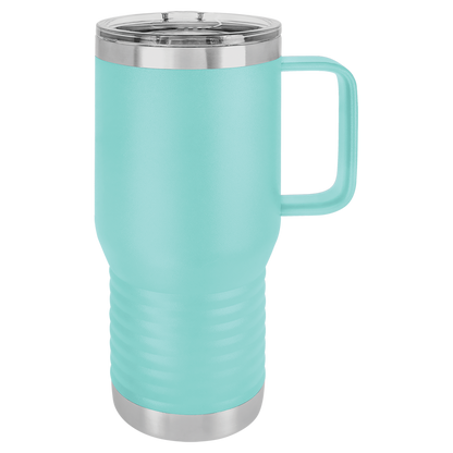 Insulated Travel Mug with Handle | 20 oz | Customizable | RCK Creations & More