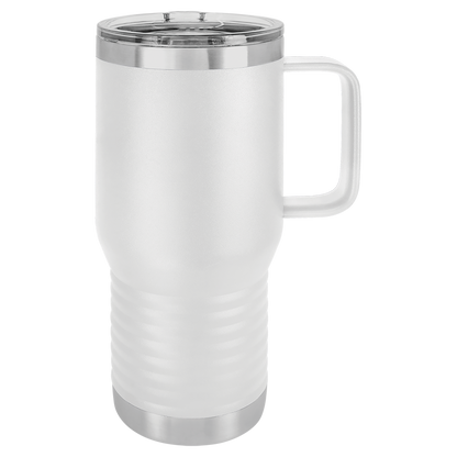 Insulated Travel Mug with Handle | 20 oz | Customizable | RCK Creations & More