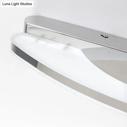 DecorBites™ Curved LED Vanity Sconce with Stainless Steel Finish for Bathrooms