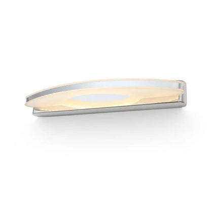 DecorBites™ Curved LED Vanity Sconce with Stainless Steel Finish for Bathrooms