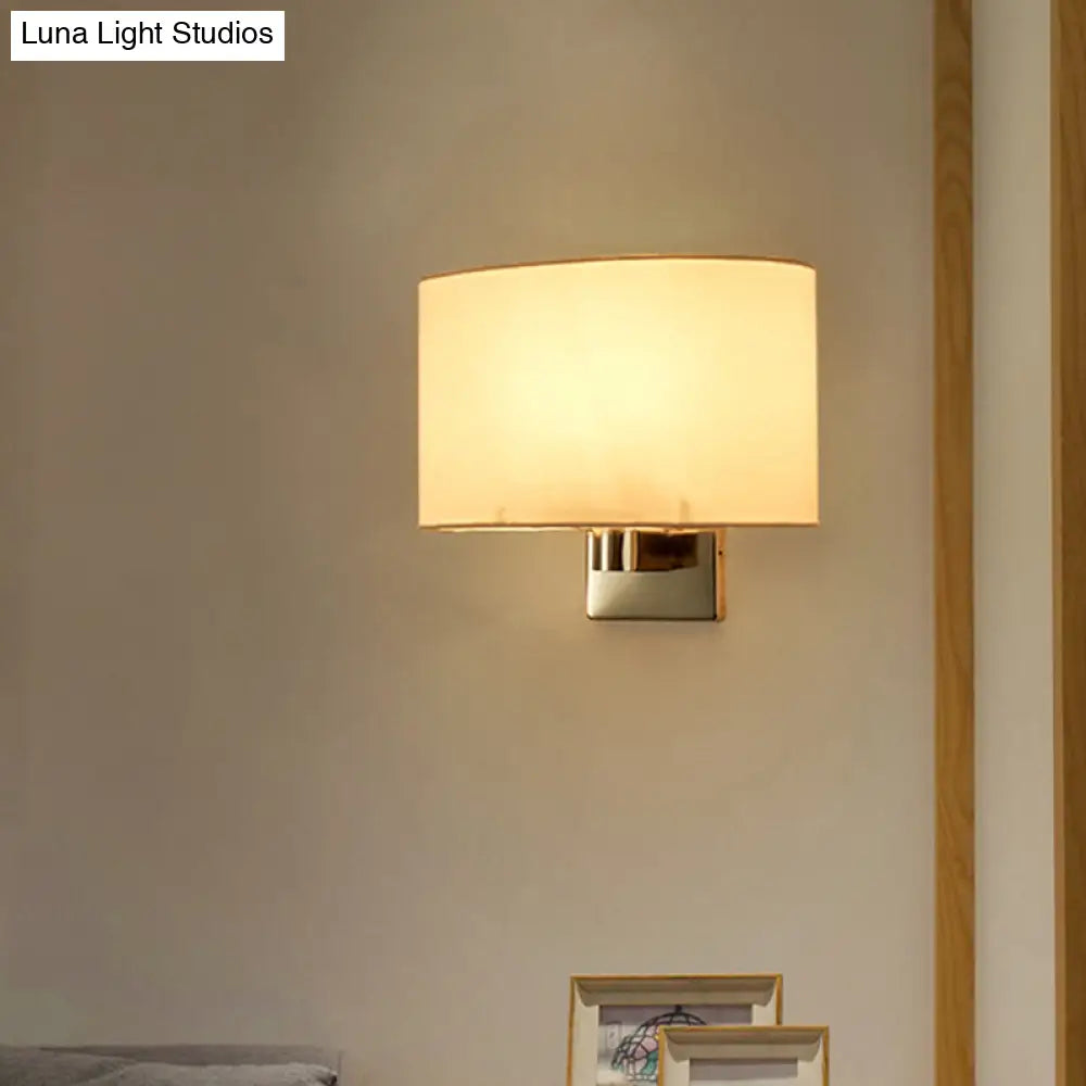 DecorBites™ Curved Wall Mounted Lamp: Minimalist 1-Light Sconce Light, Chrome/Gold Finish for Dining Room