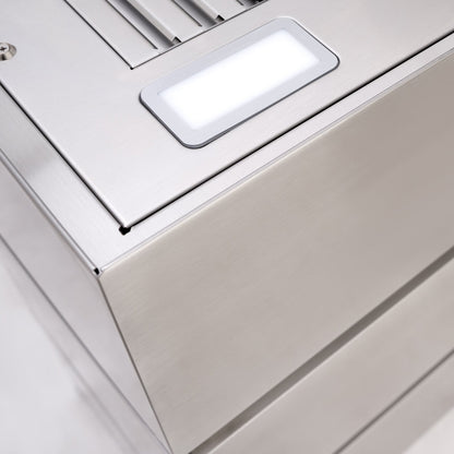 Akicon 30" Stainless Steel Wall Mount Range Hood, 3 Stacks Kitchen Hood with 600 CFM Vent Motor- AK-HS30L