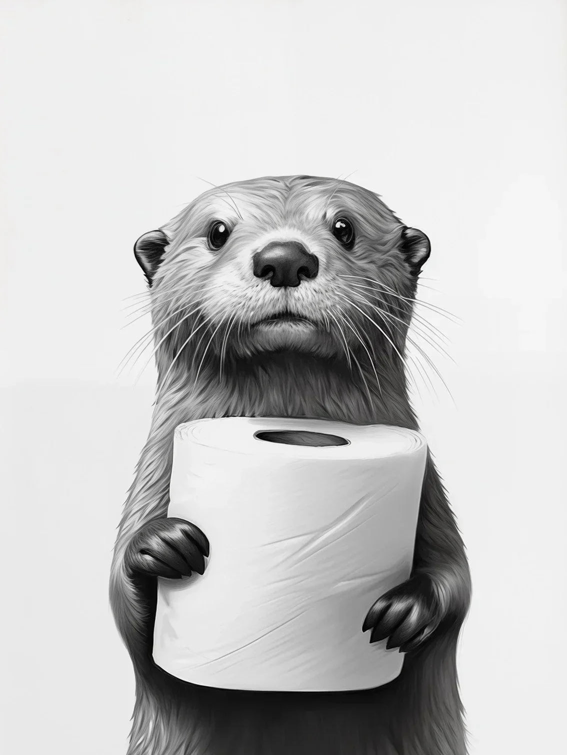 DecorBites™ Cute Animals Canvas Wall Art for Bathroom
