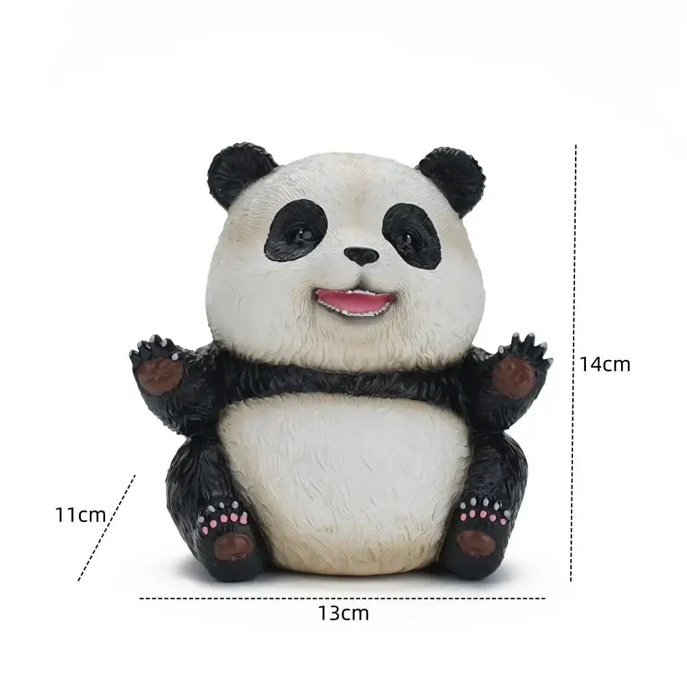 Cute black & white panda baby figurine – living room decor
