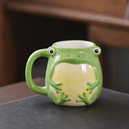 Cute cartoon animal ceramic mug set of 5 kitchen breakfast cups