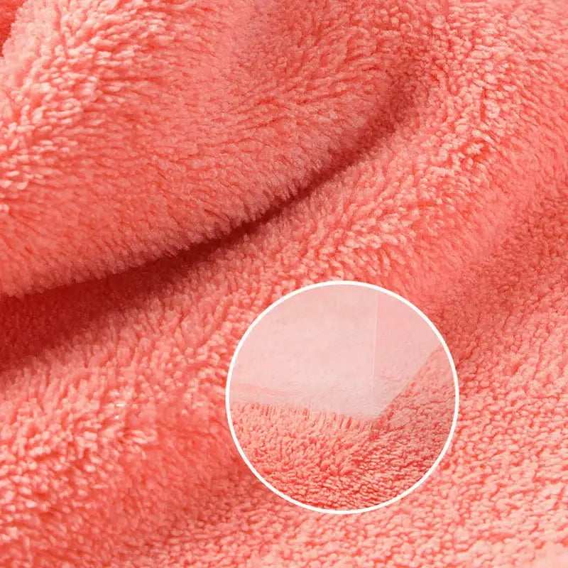 Cute cartoon animal coral fleece hand towel for kitchen and bathroom