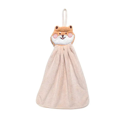 Cute cartoon animal hand towel set for kitchen and bathroom decor