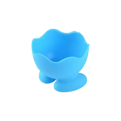 Cute colorful silicone egg cup holder kitchen breakfast tool