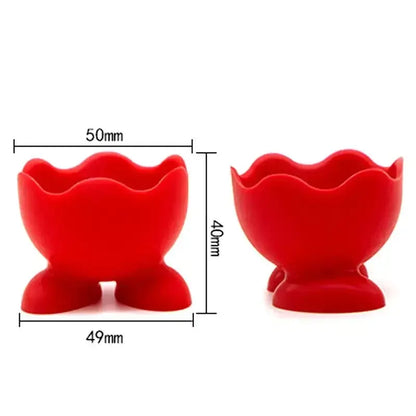 Cute colorful silicone egg cup holder kitchen breakfast tool