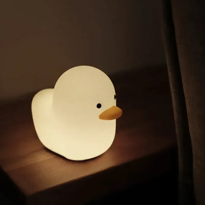 Cute dull duck night light yellow bedroom bedside lamp