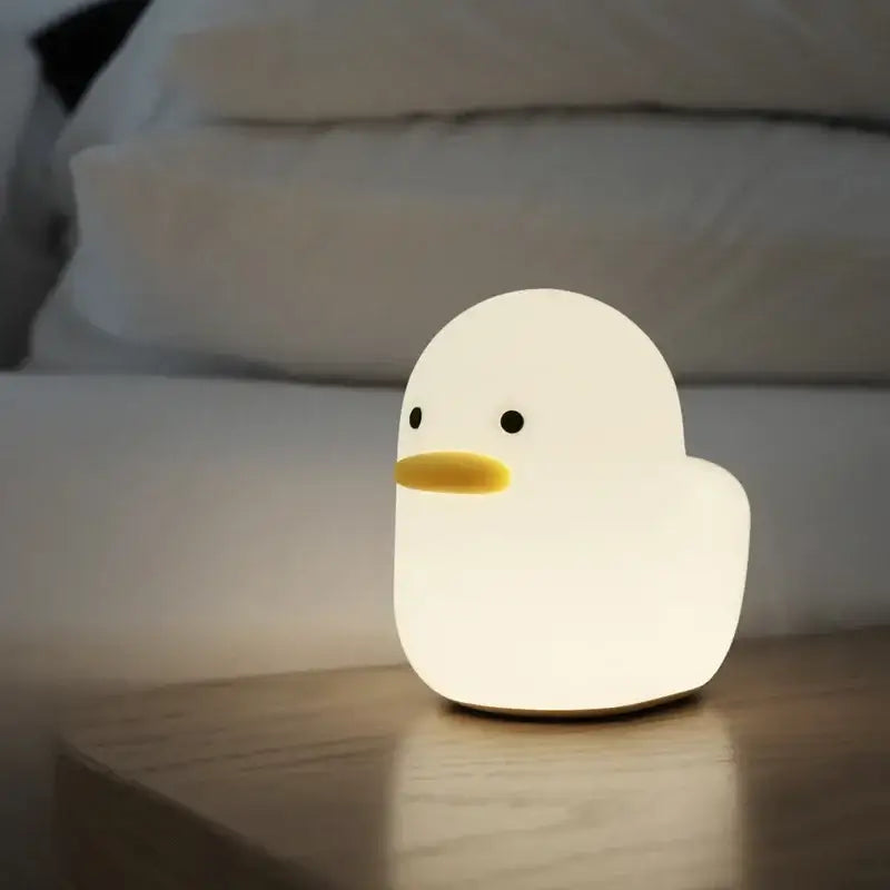 Cute dull duck night light yellow bedroom bedside lamp