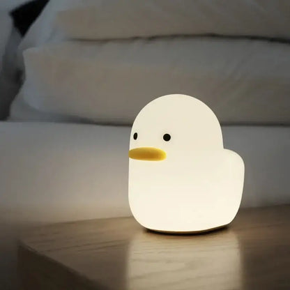 Cute dull duck night light yellow bedroom bedside lamp