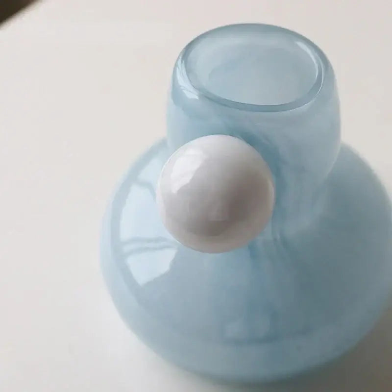 Cute glass ball candle holder living room ceramic decor