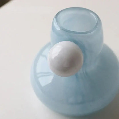 Cute glass ball candle holder living room ceramic decor