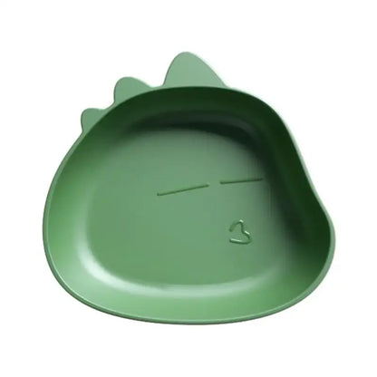 Cute green bear shape fruit plate set of 4 kitchen snack dish