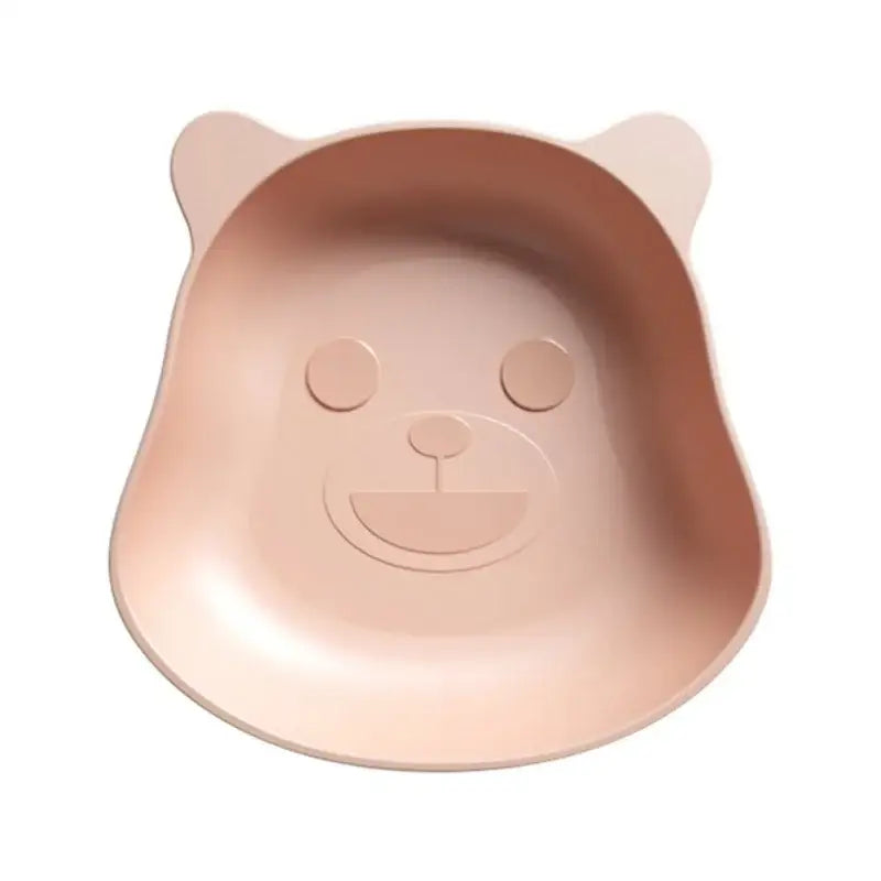 Cute green bear shape fruit plate set of 4 kitchen snack dish