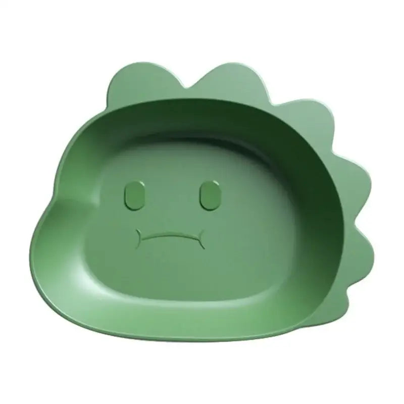 Cute green bear shape fruit plate set of 4 kitchen snack dish