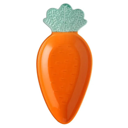 Cute orange & green carrot ceramic tableware set dining room dish