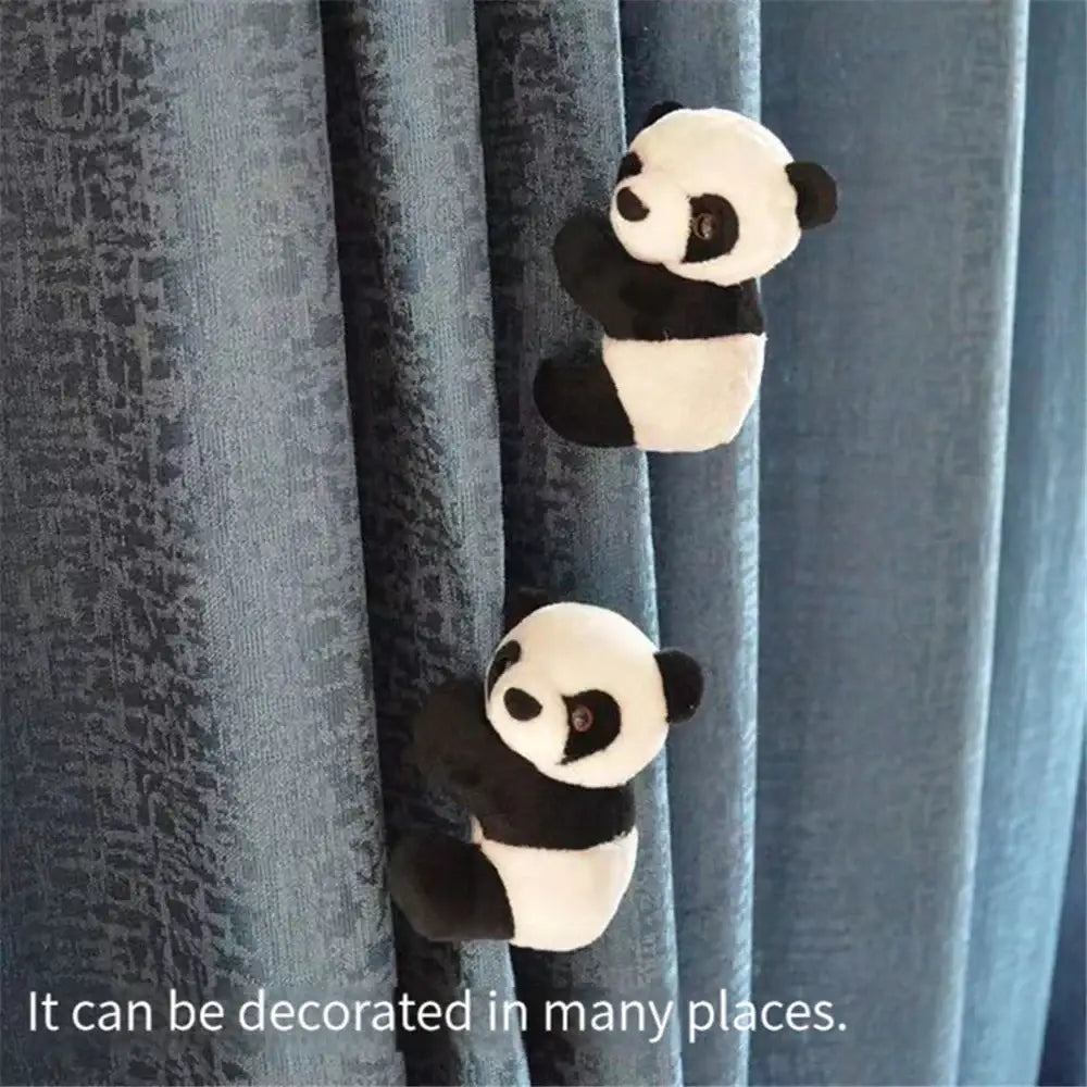 Cute panda plush bamboo pendant black & white bedroom decoration