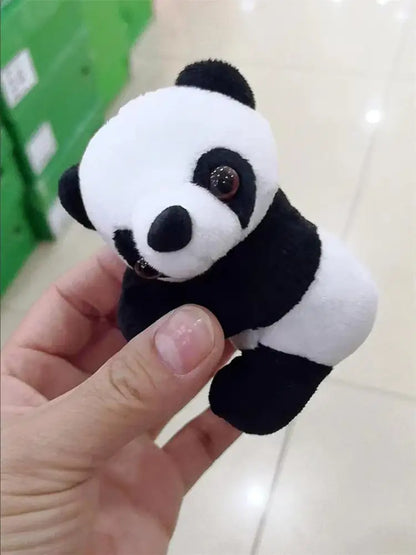 Cute panda plush bamboo pendant black & white bedroom decoration