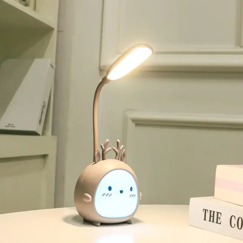 Cute pastel rabbit cartoon led desk lamp bedroom night light