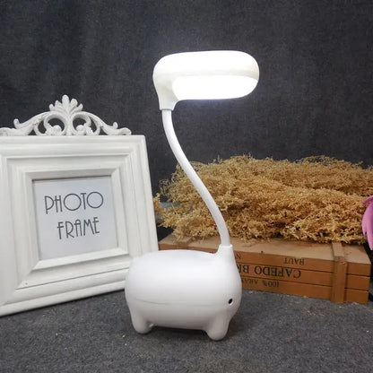 Cute pig elk night lamp pink white mint bedroom desk light